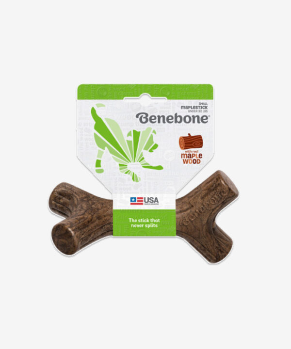 Benebone Ring Durable Dog Chew Toy, Bacon Flavor